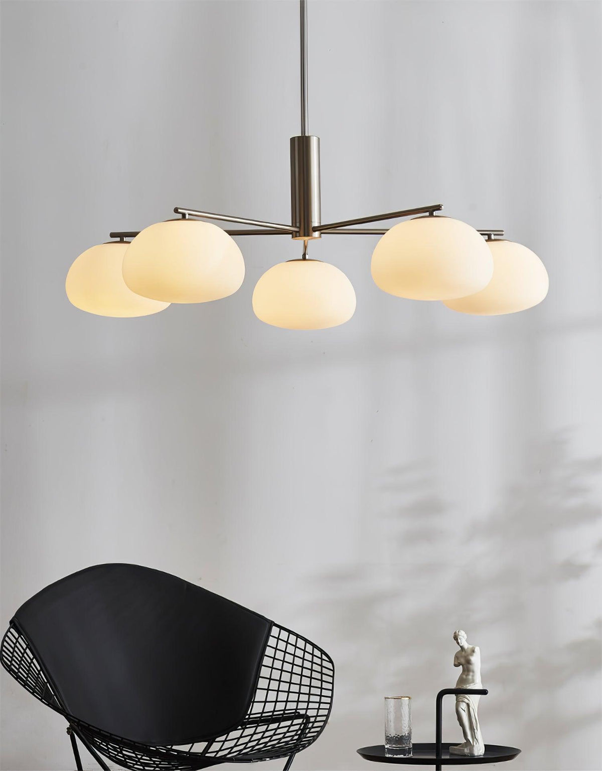 Celeneon Luxe Kronleuchter aus Glas