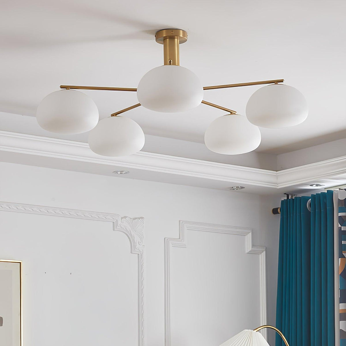 Celeneon Luxe Kronleuchter aus Glas