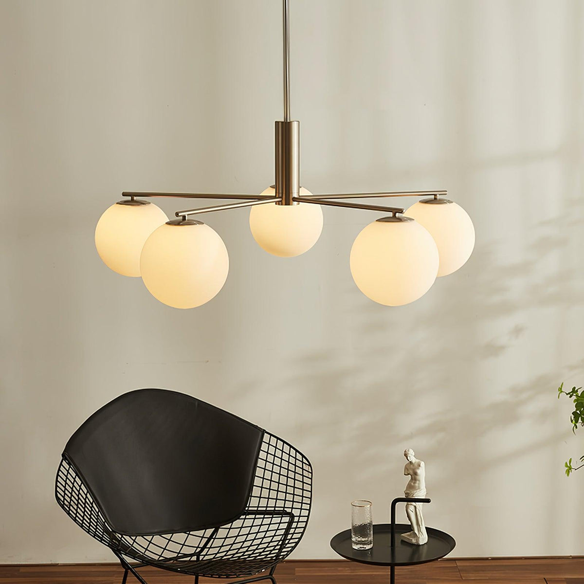 Celeneon Luxe Kronleuchter aus Glas