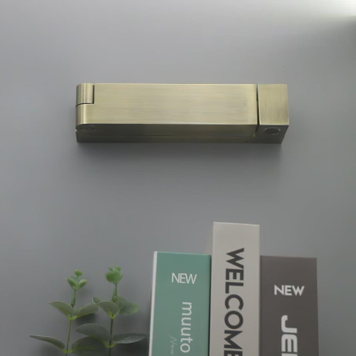 LED-Wandleuchte Aluminiumlegierung Körper Matt Schwarz Nickel Minimalistisch