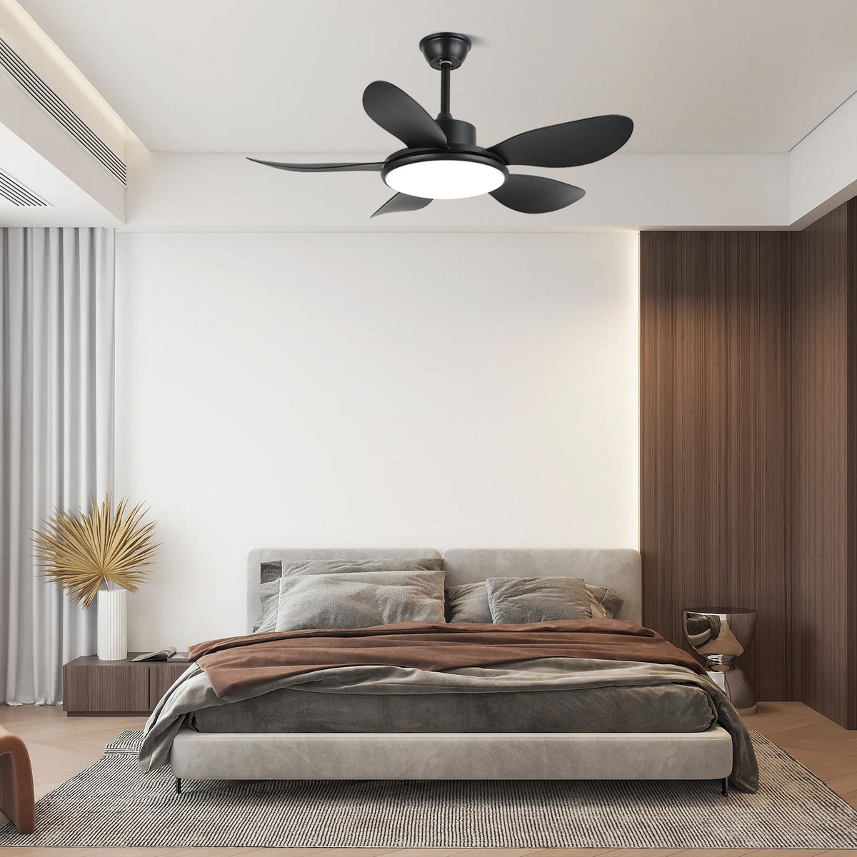 Tirenor Deckenventilator mit Beleuchtung aus Holz