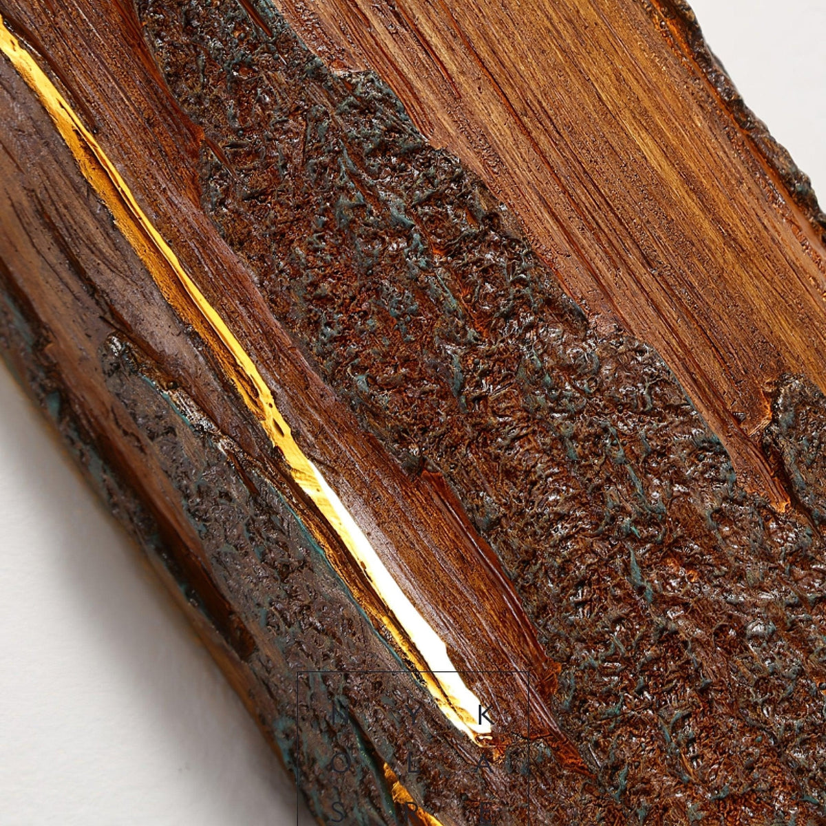 Pravl Wandleuchte Bark-Textur Rustik