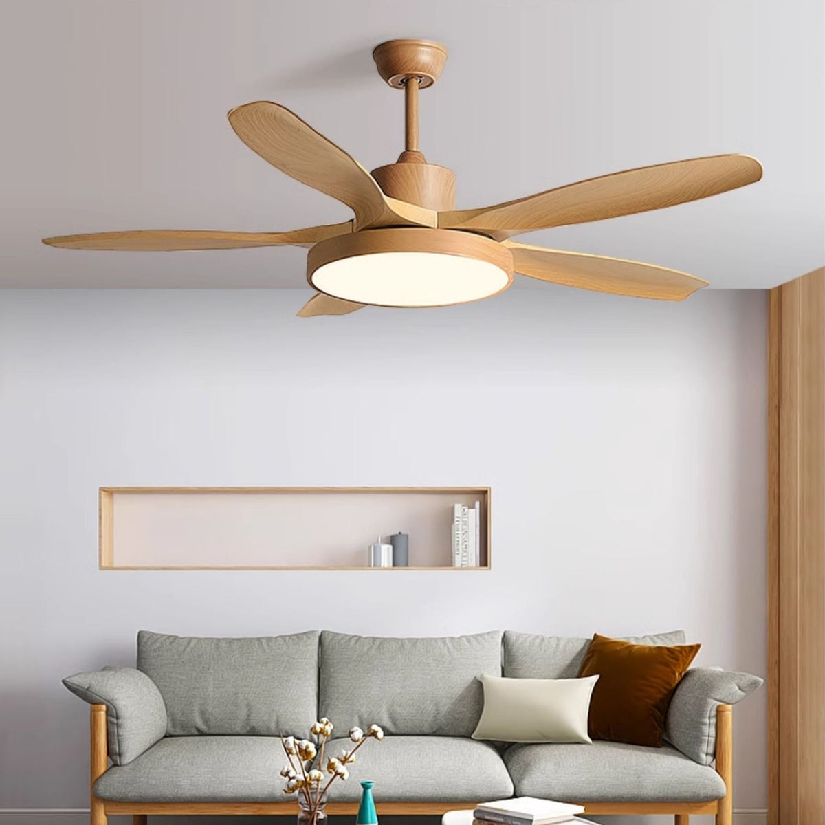 Teriinena Deckenventilator mit Beleuchtung
