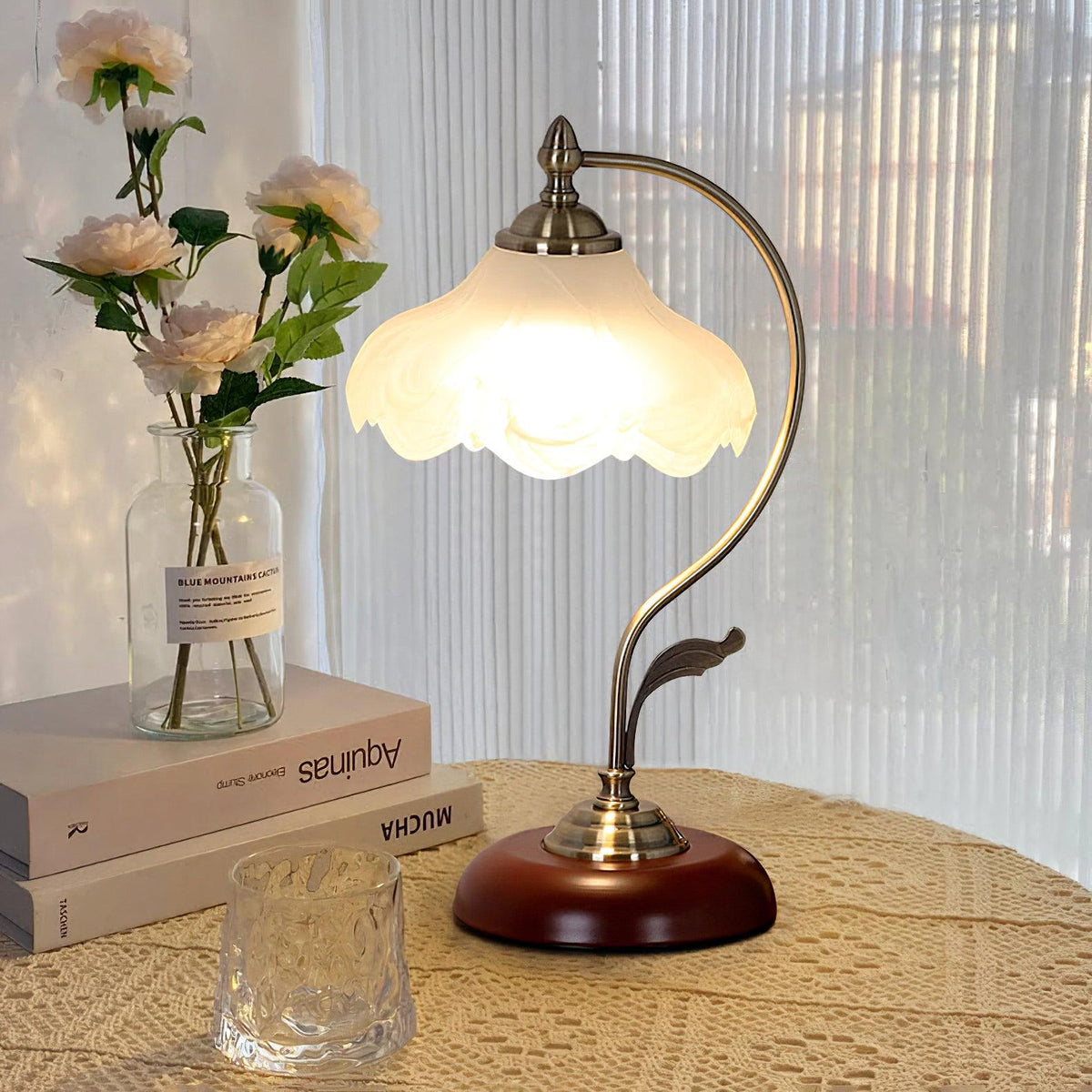 Velivise Retro-Blumen-Tischleuchte