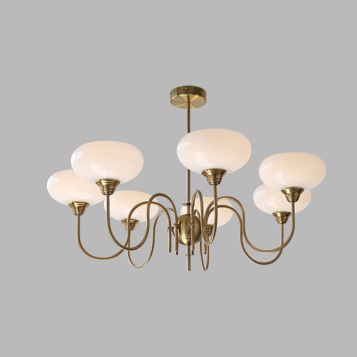 Arisha Vintage LED Metall Glas Kronleuchter Wohnzimmer