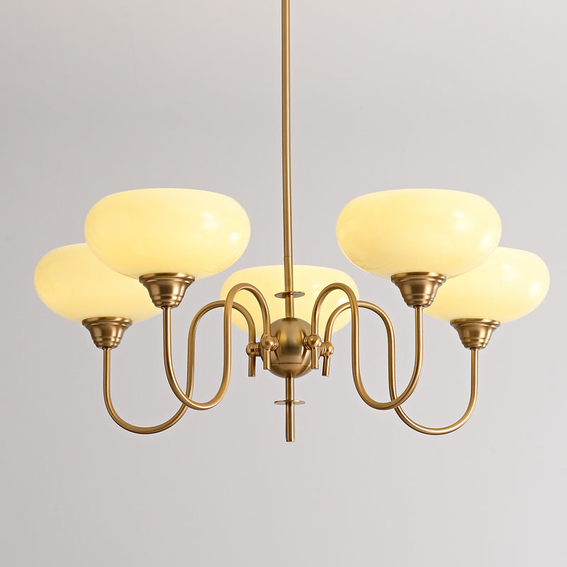 Arisha Vintage LED Metall Glas Kronleuchter Wohnzimmer