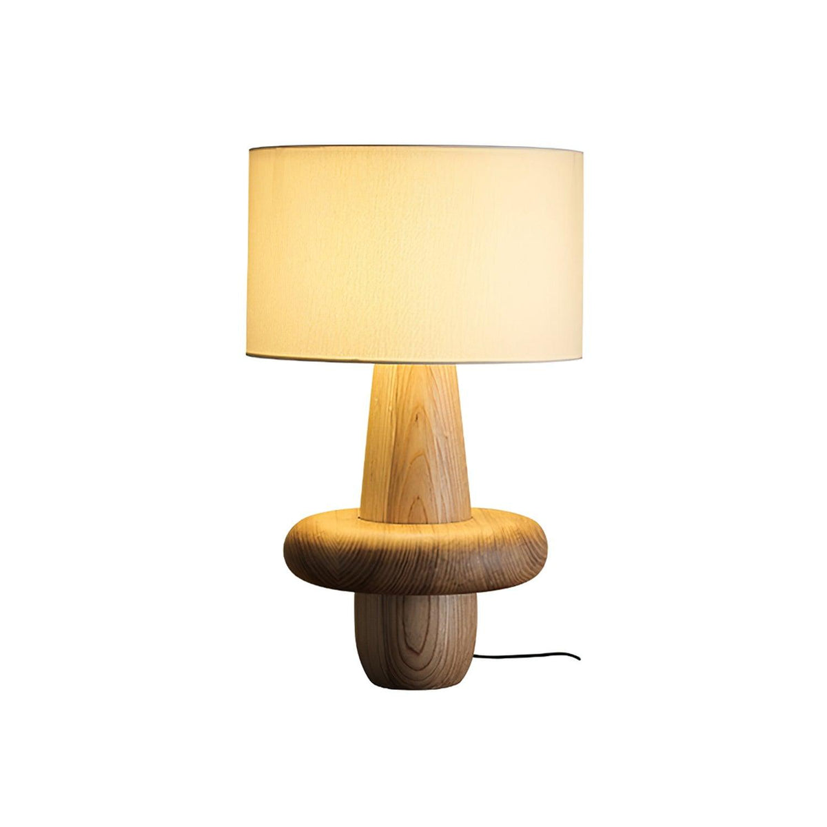 Ring Minimalistische Tischleuchte aus Holz