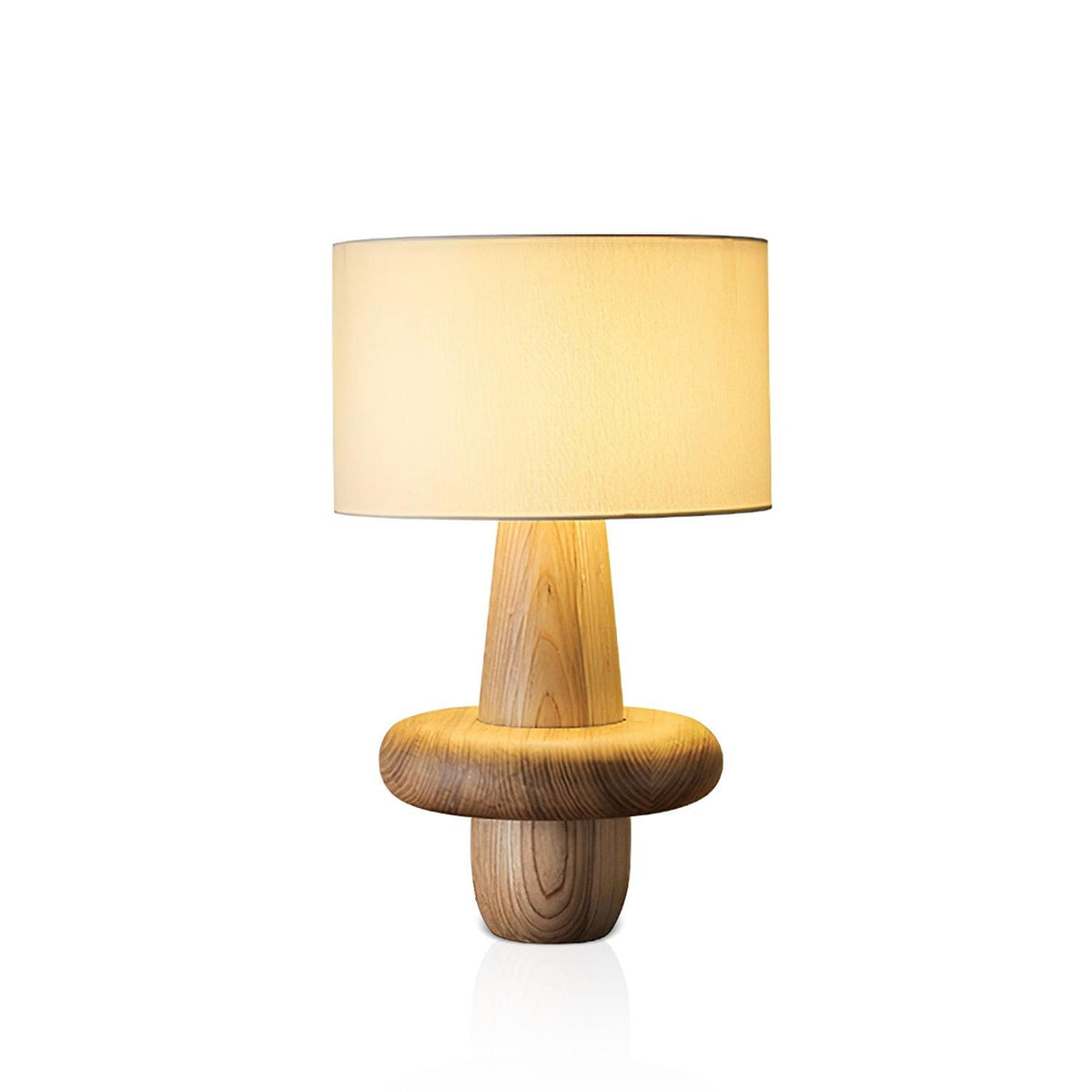 Ring Minimalistische Tischleuchte aus Holz
