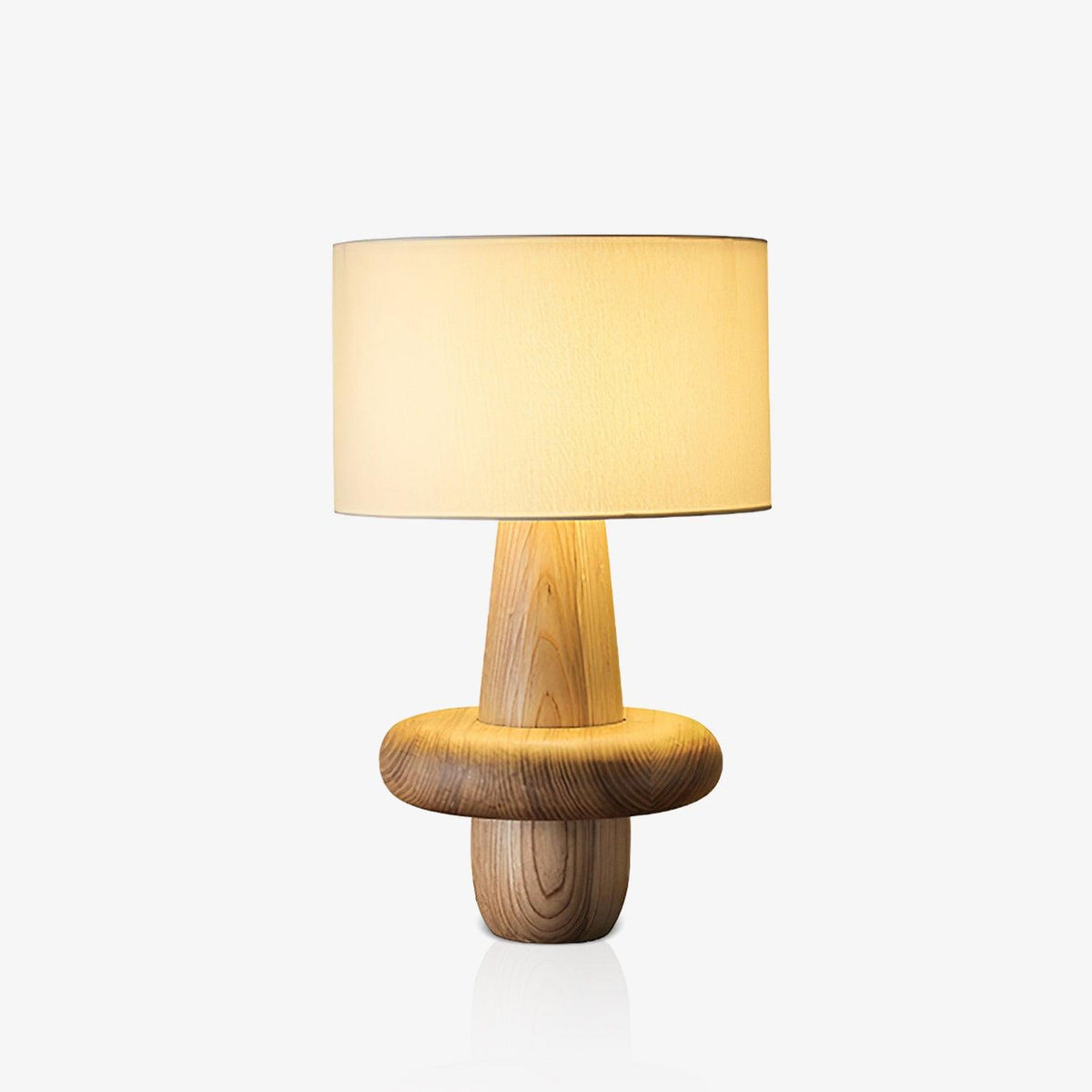 Ring Minimalistische Tischleuchte aus Holz