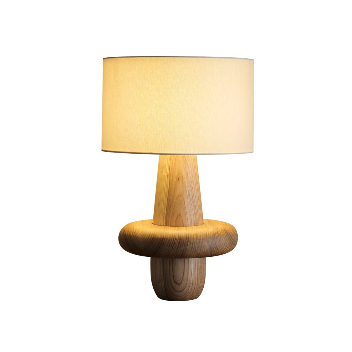 Ring Minimalistische Tischleuchte aus Holz