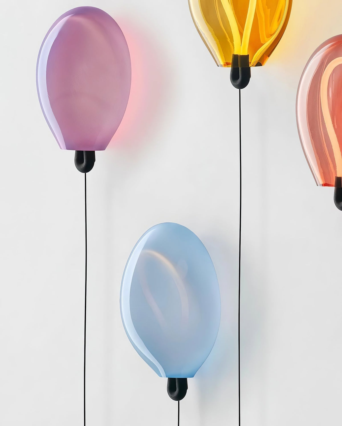 Lysolila Premium zeitgenössische Kunstglas-Wandleuchte