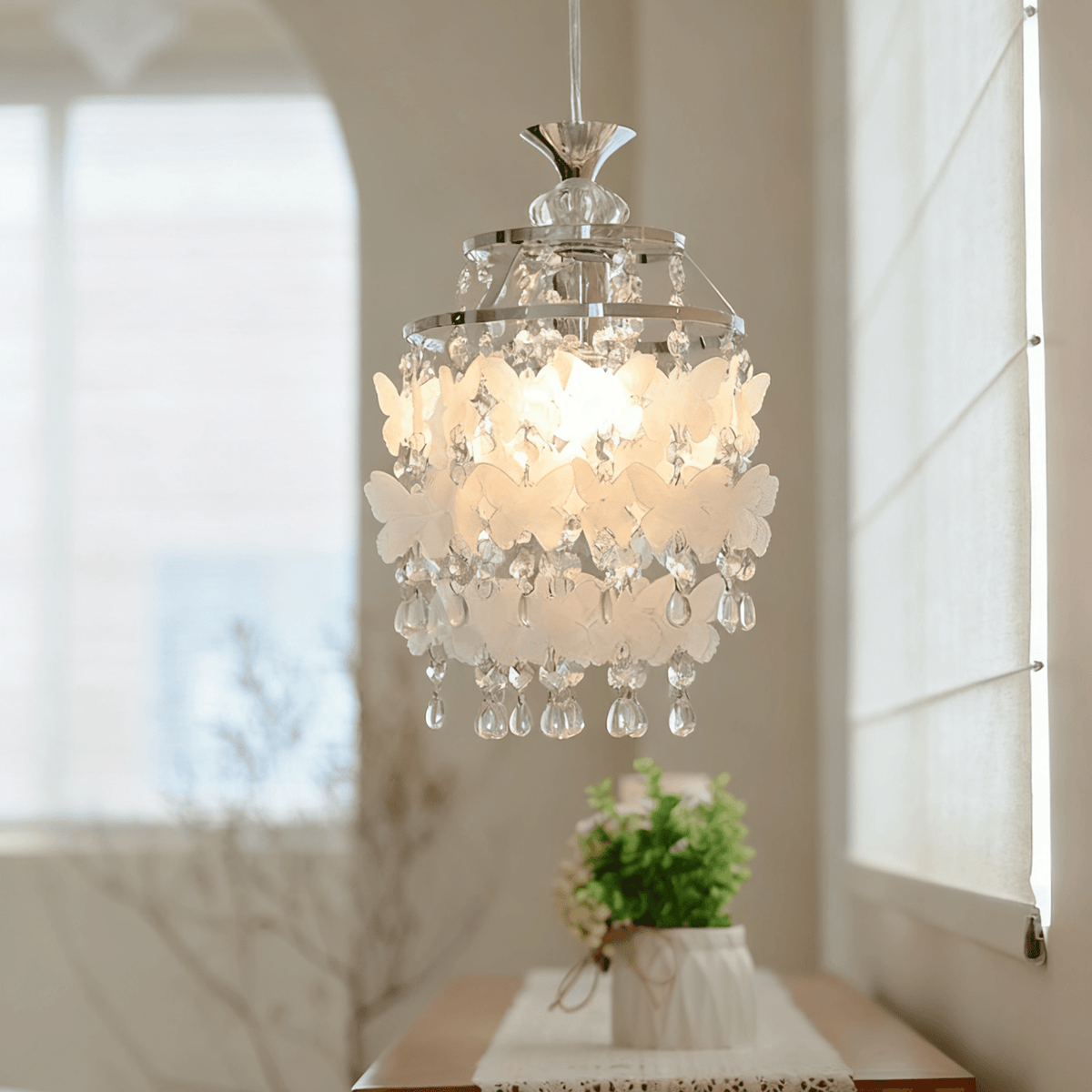 Quenby Butterfly Kristall-Pendelleuchte