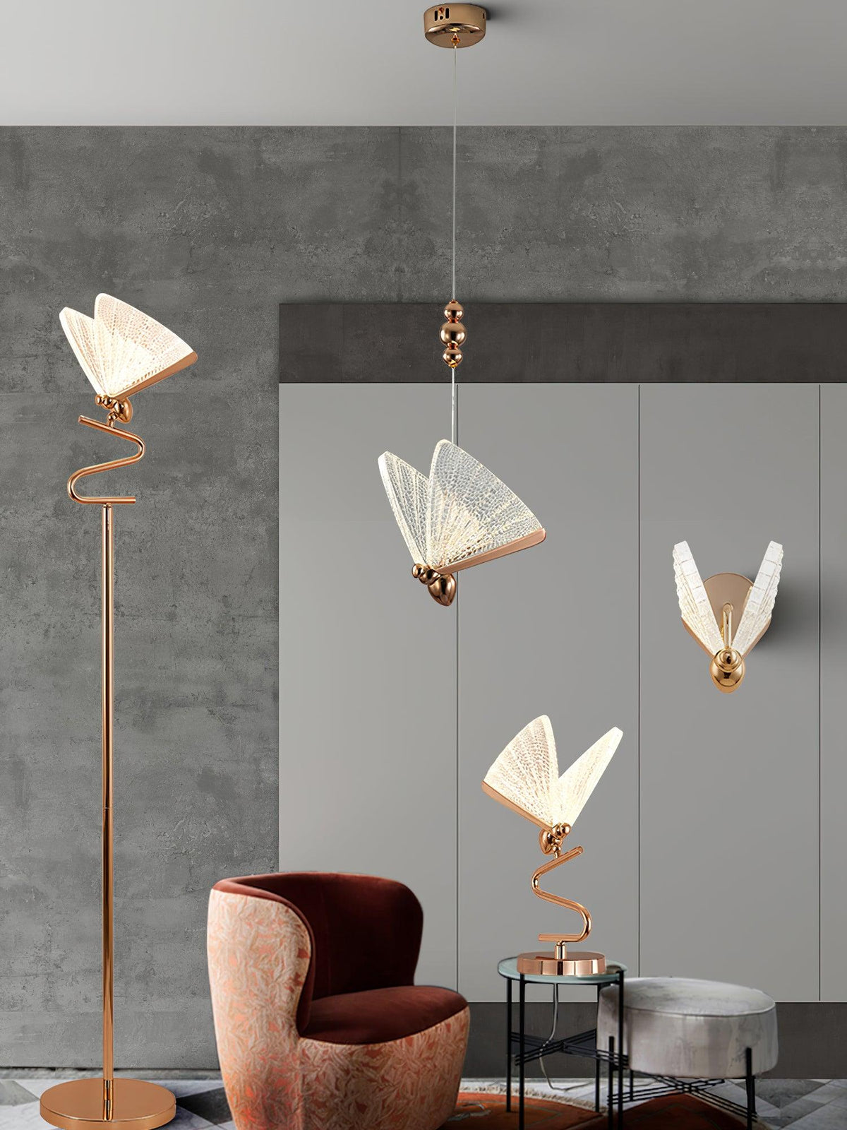 Elaaneria moderne Pendelleuchte mit Schmetterlingsform