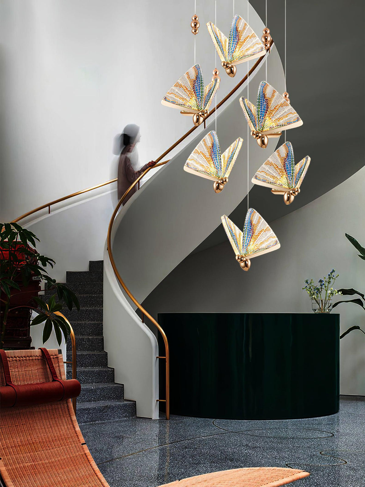 Elaaneria moderne Pendelleuchte mit Schmetterlingsform