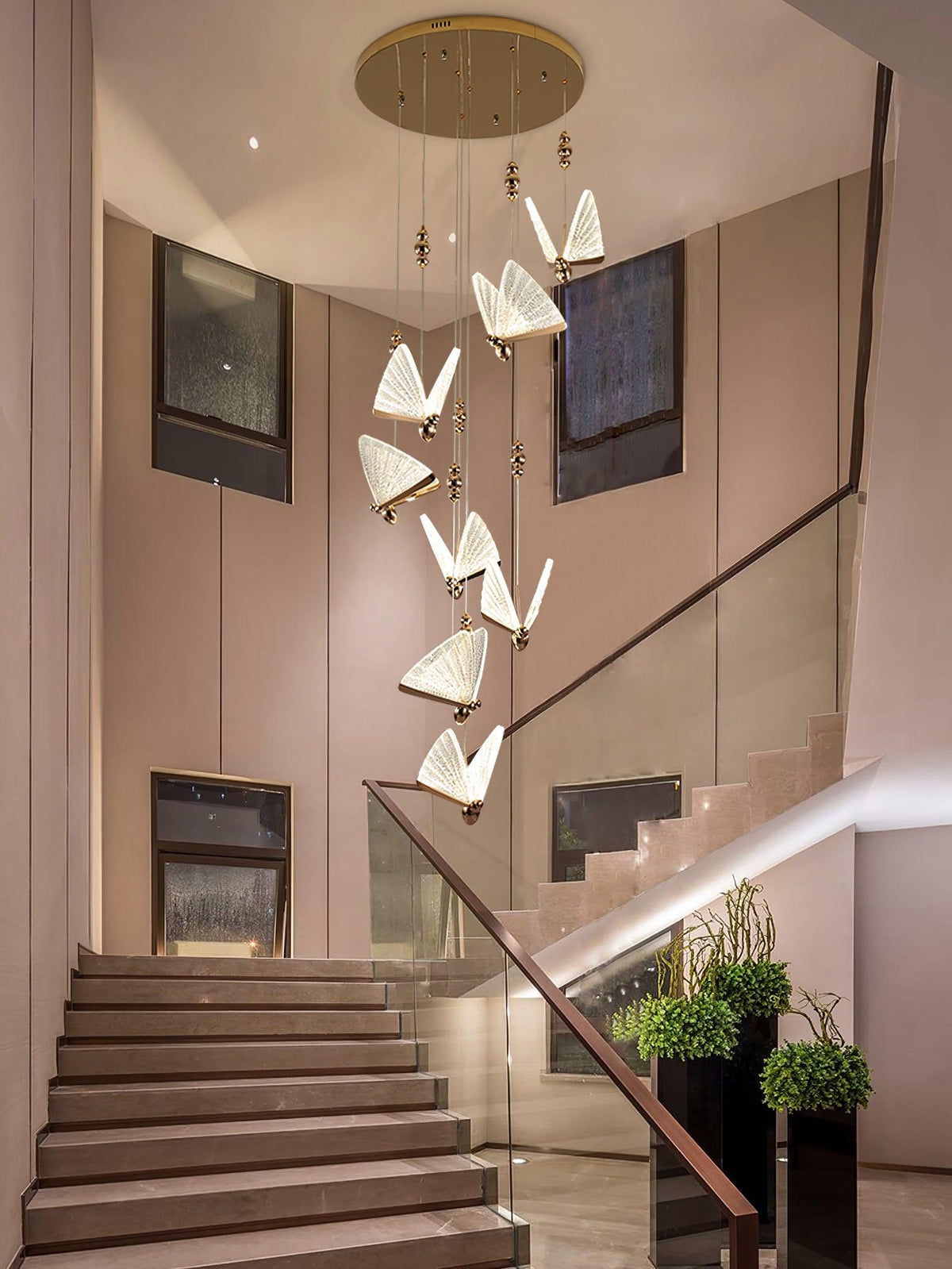 Elaaneria moderne Pendelleuchte mit Schmetterlingsform