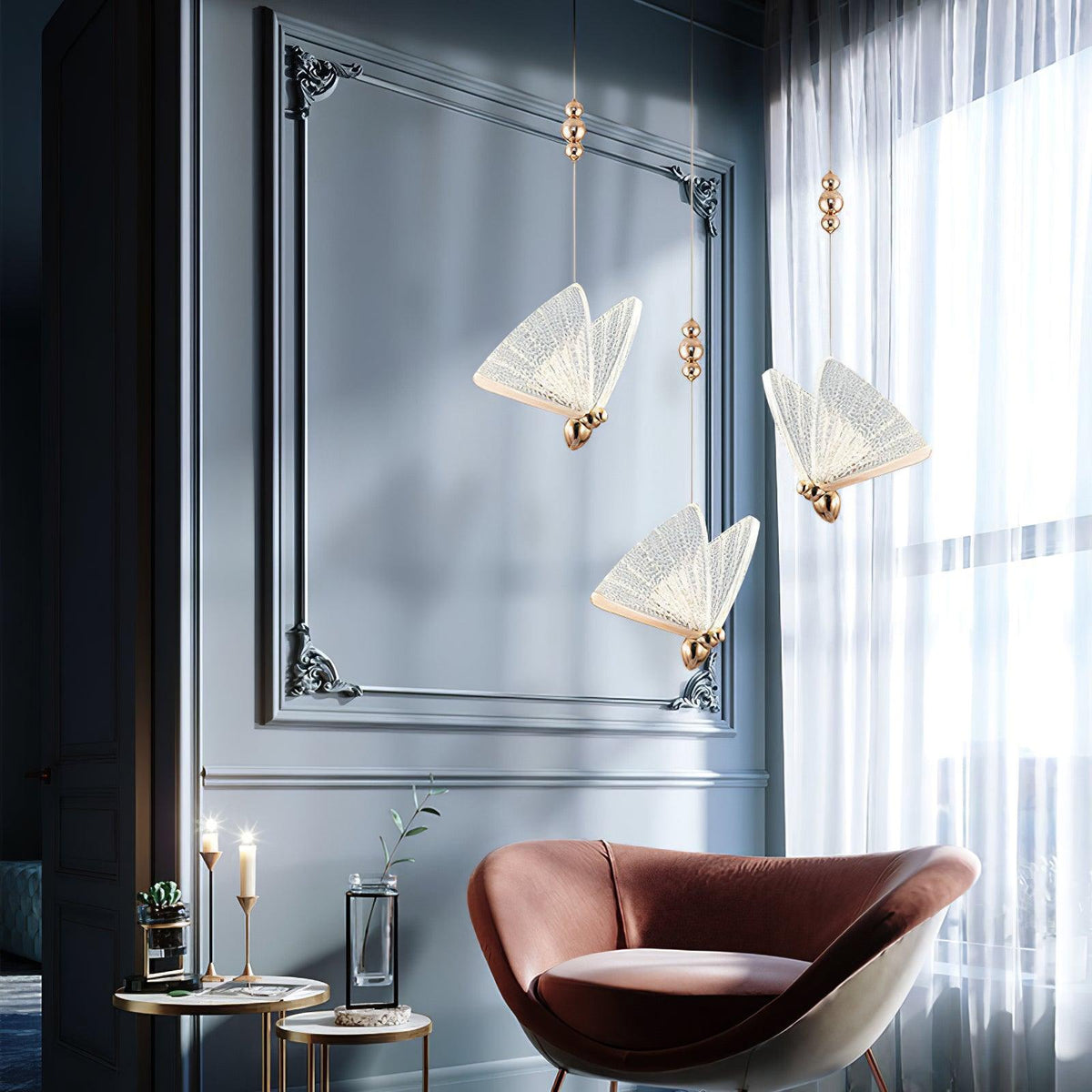 Elaaneria moderne Pendelleuchte mit Schmetterlingsform