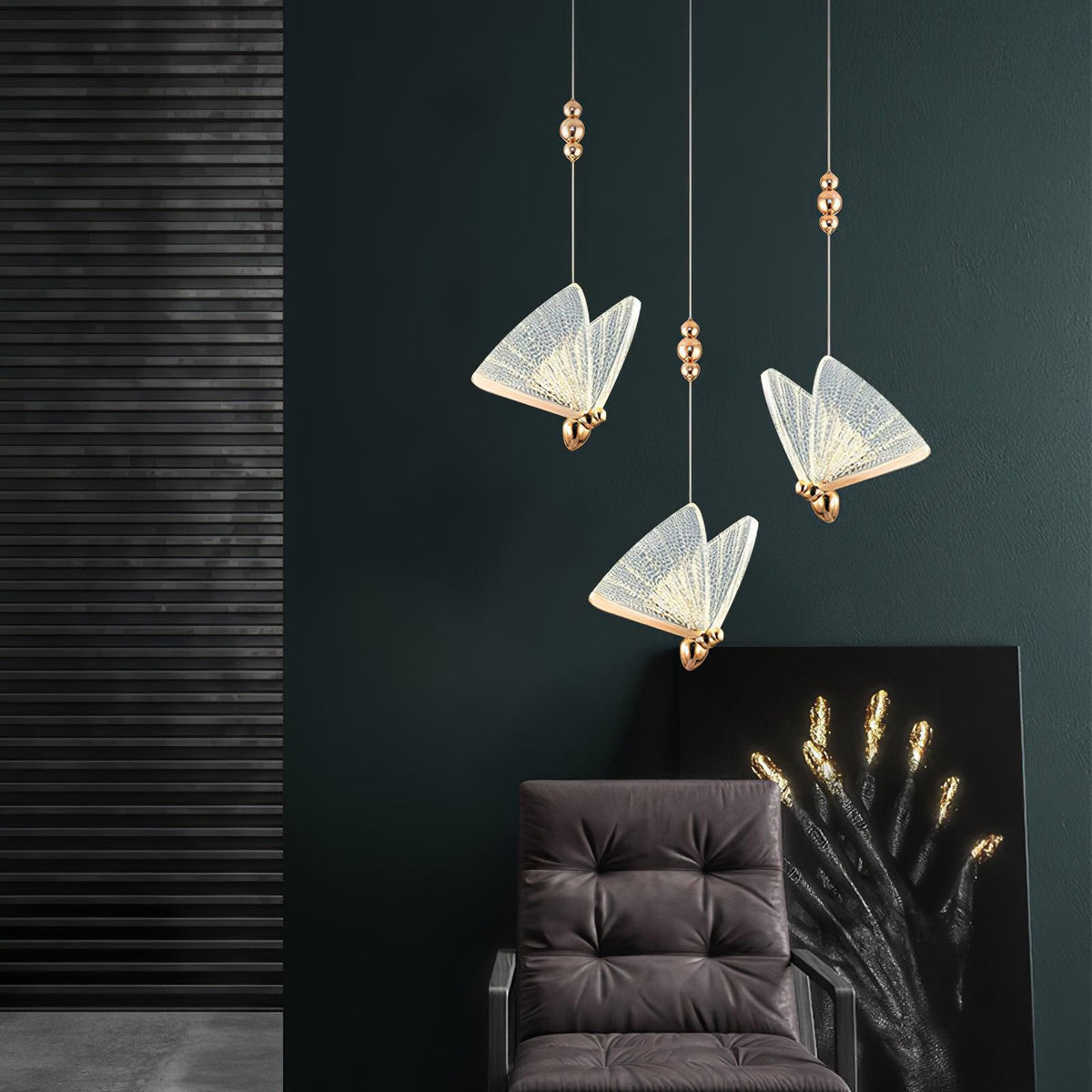 Elaaneria moderne Pendelleuchte mit Schmetterlingsform