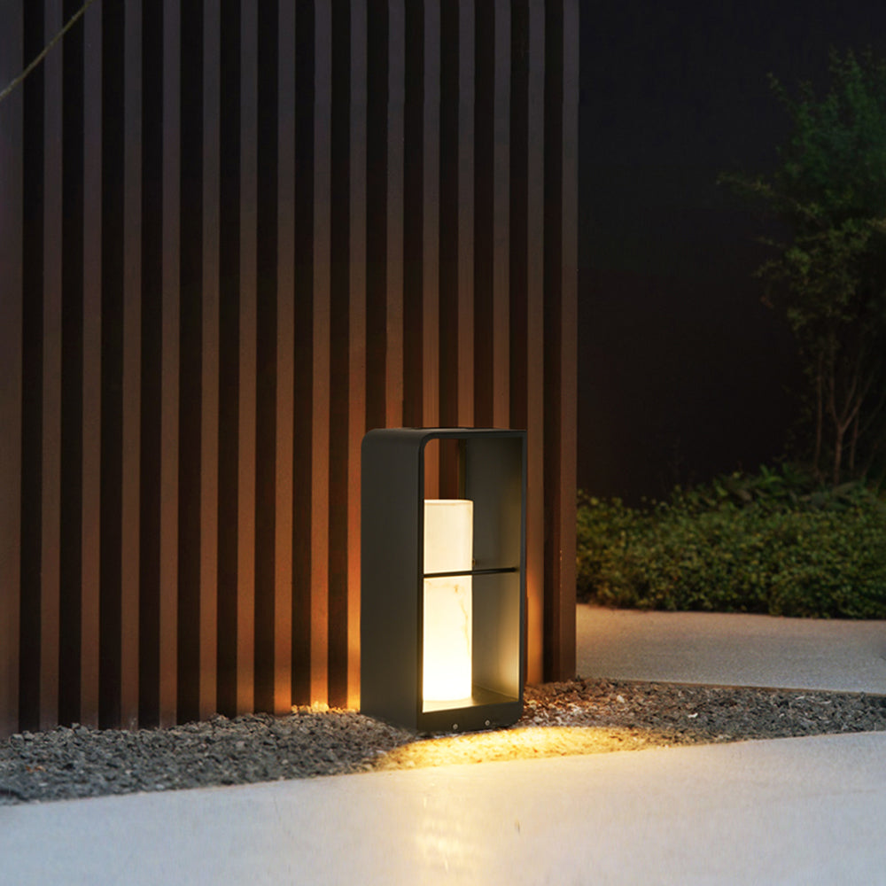 Ray Außenstehleuchte Minimalistisch Quadrat LED  Metall Garten Flur