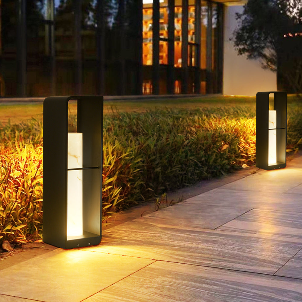 Ray Außenstehleuchte Minimalistisch Quadrat LED  Metall Garten Flur