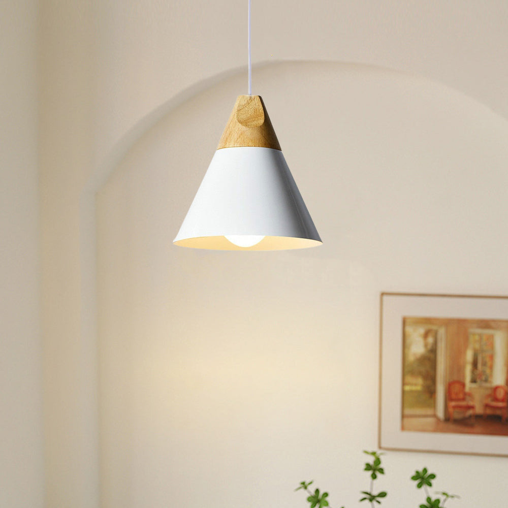 Valentina Modern LED Pendelleuchte Holz Metall Wohnzimmer Schlafzimmer