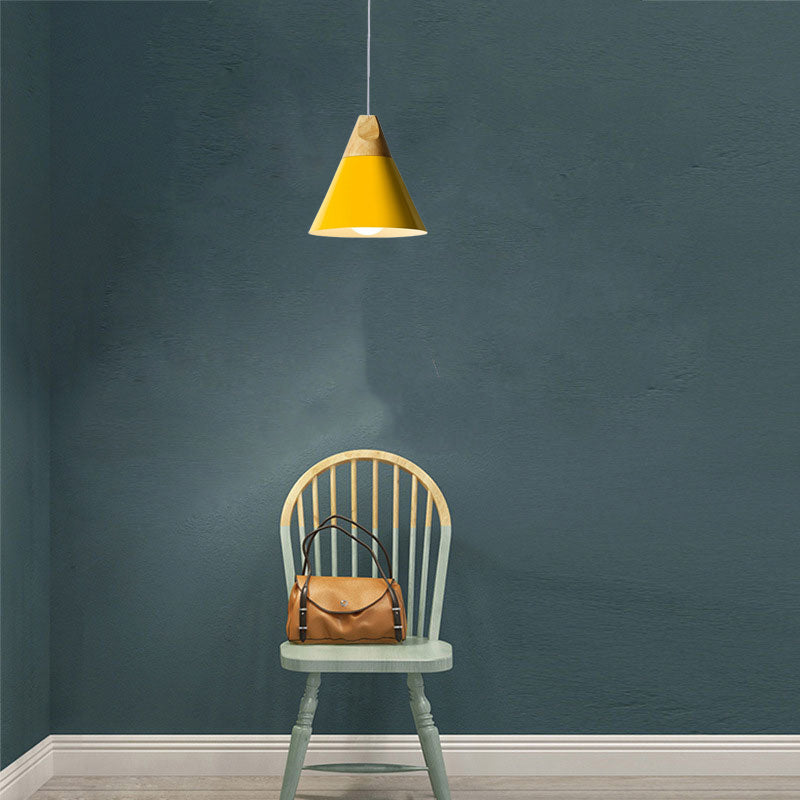 Valentina Modern LED Pendelleuchte Holz Metall Wohnzimmer Schlafzimmer