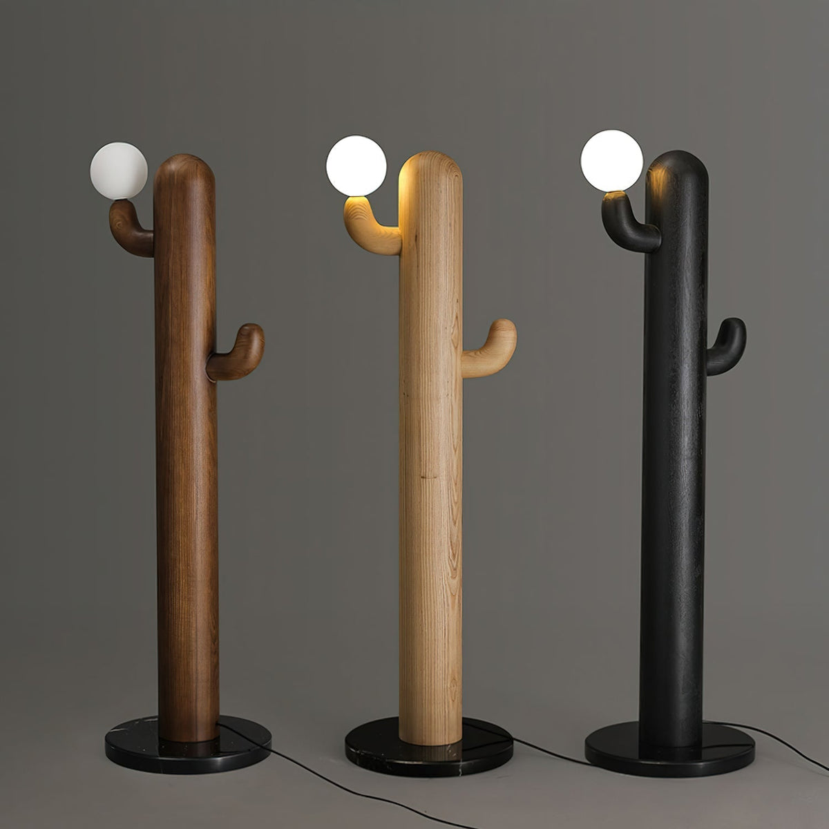 Blaze Cactus Stehleuchte aus Holz