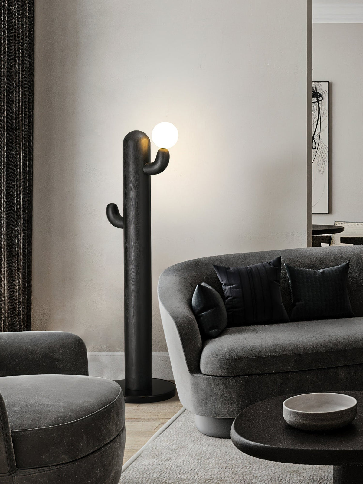 Blaze Cactus Stehleuchte aus Holz