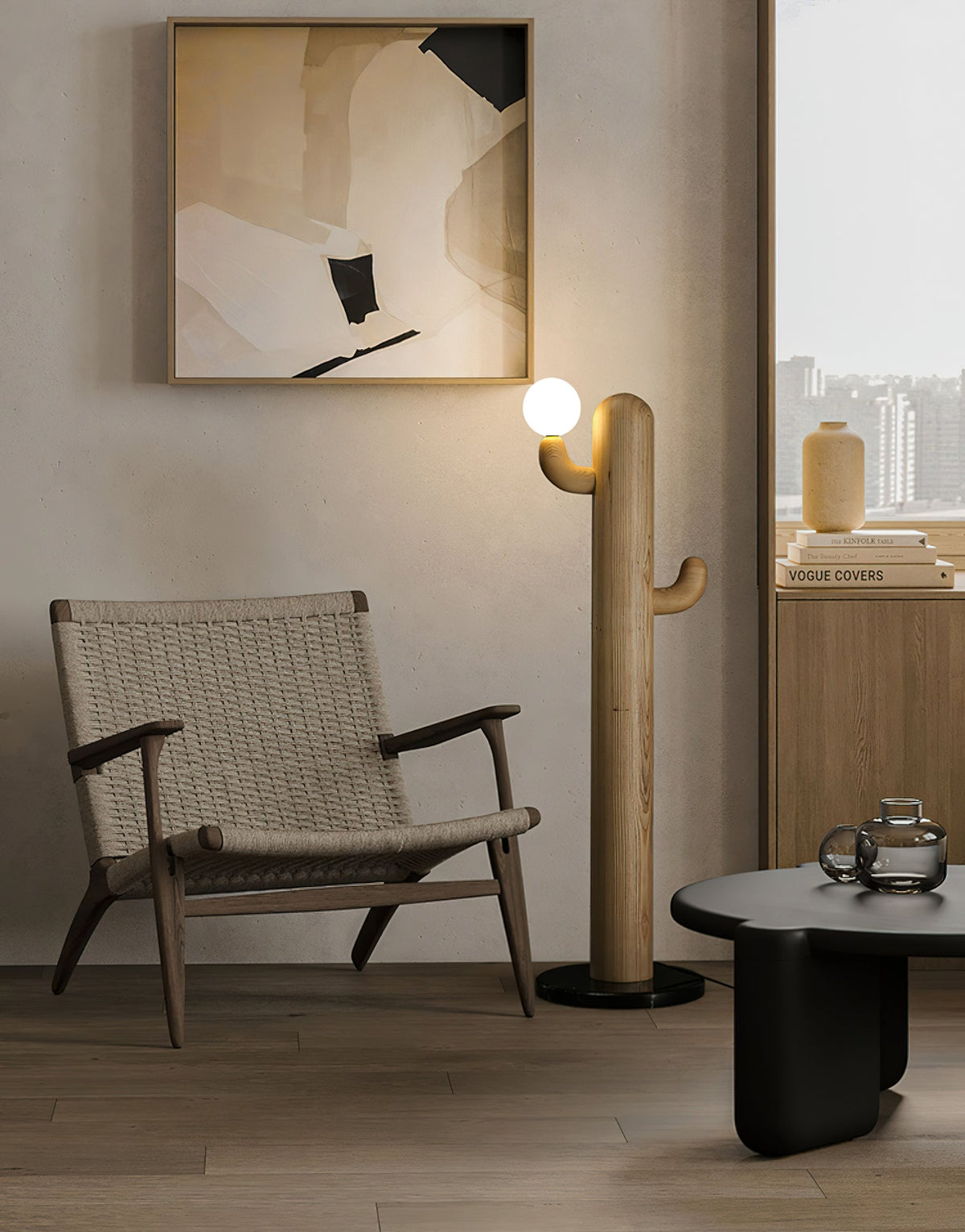 Blaze Cactus Stehleuchte aus Holz