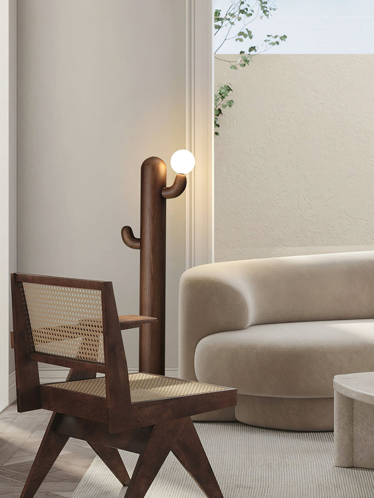 Blaze Cactus Stehleuchte aus Holz