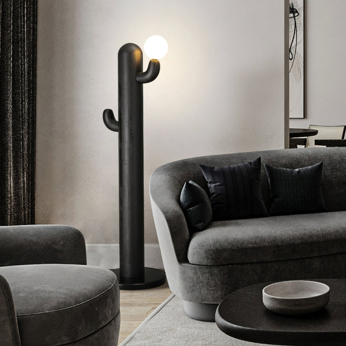 Blaze Cactus Stehleuchte aus Holz