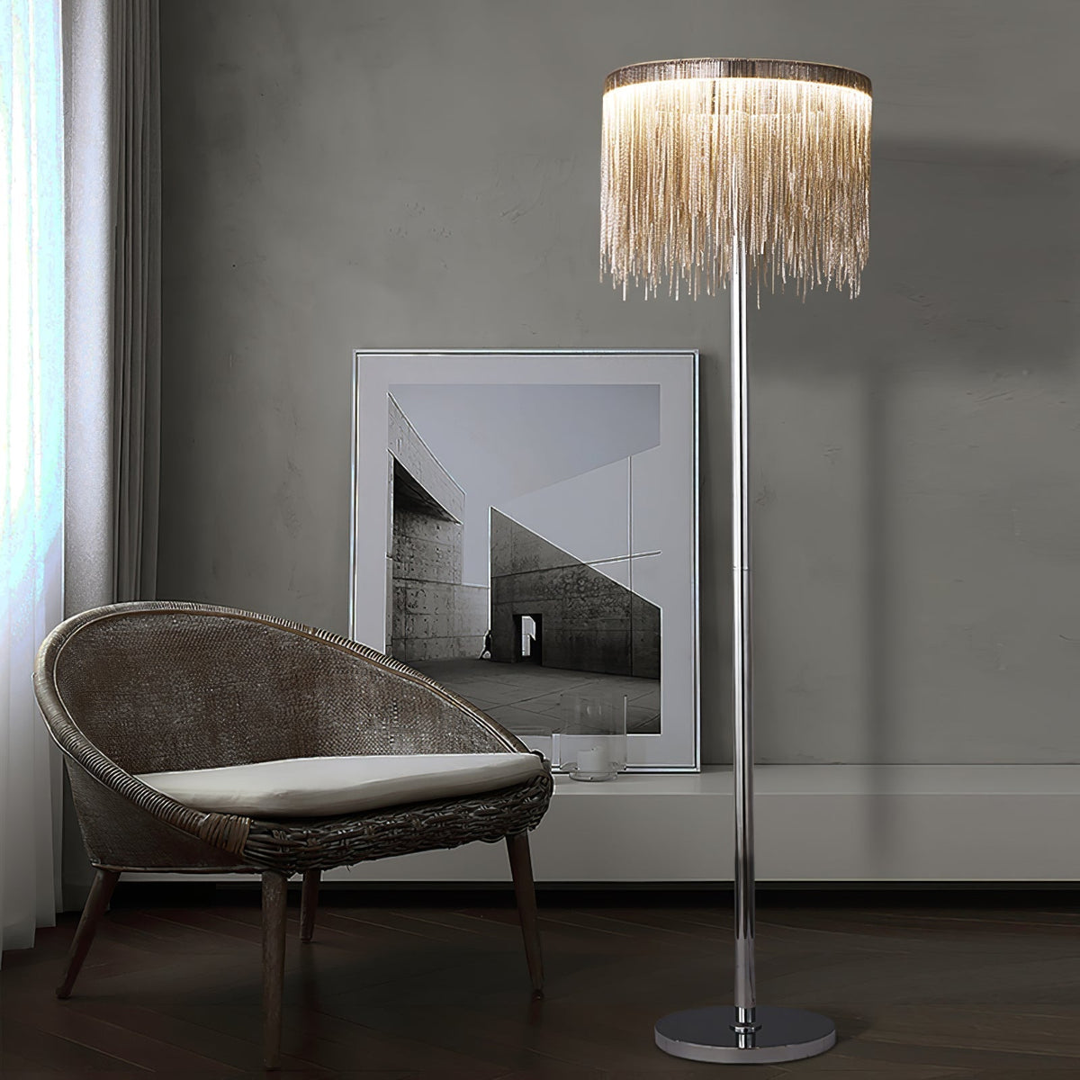 Fringe Cadena Tassel Stehleuchte