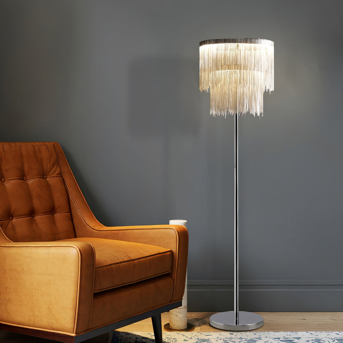 Fringe Cadena Tassel Stehleuchte