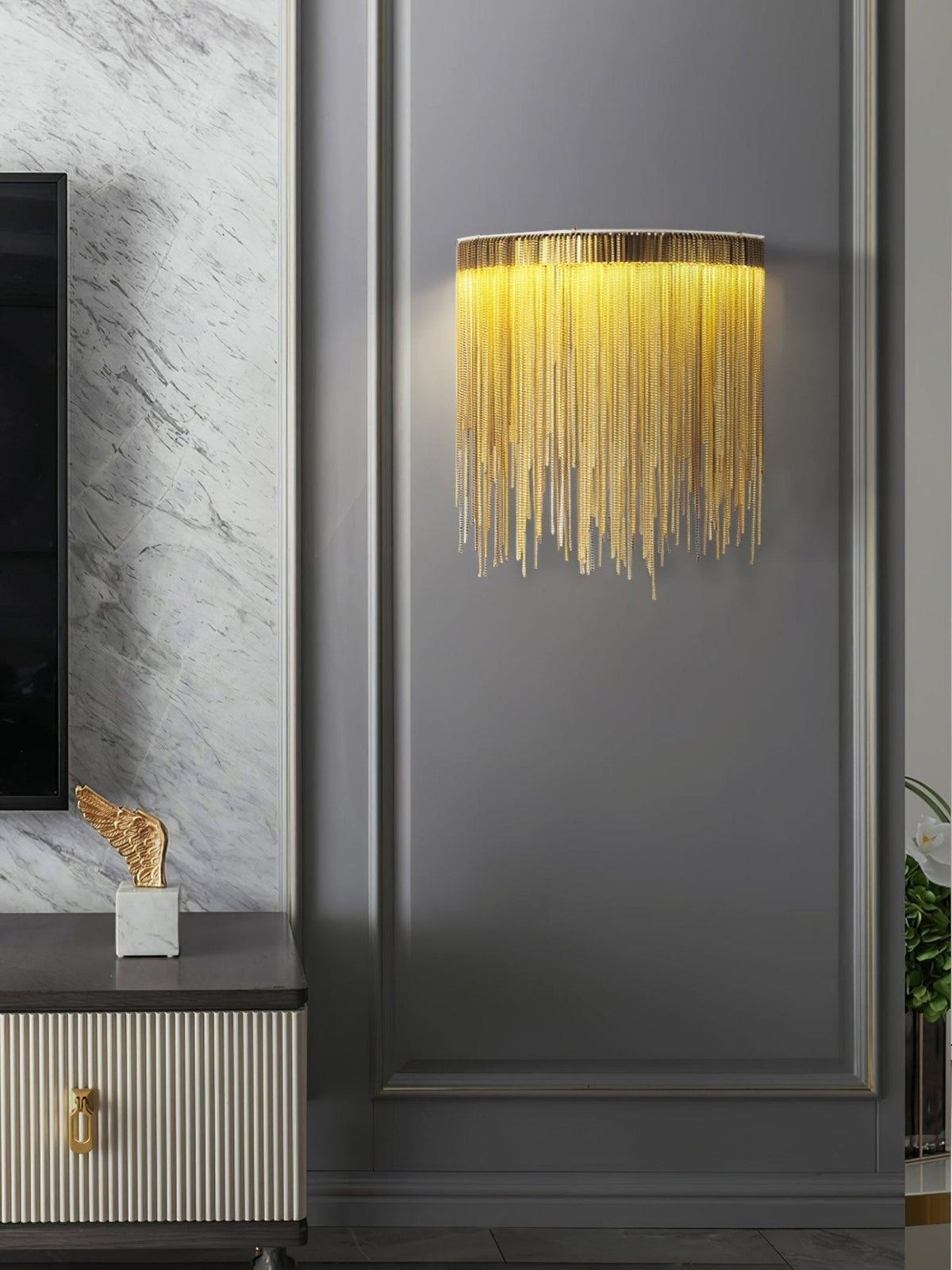 Gove Steel elegante Wandleuchte