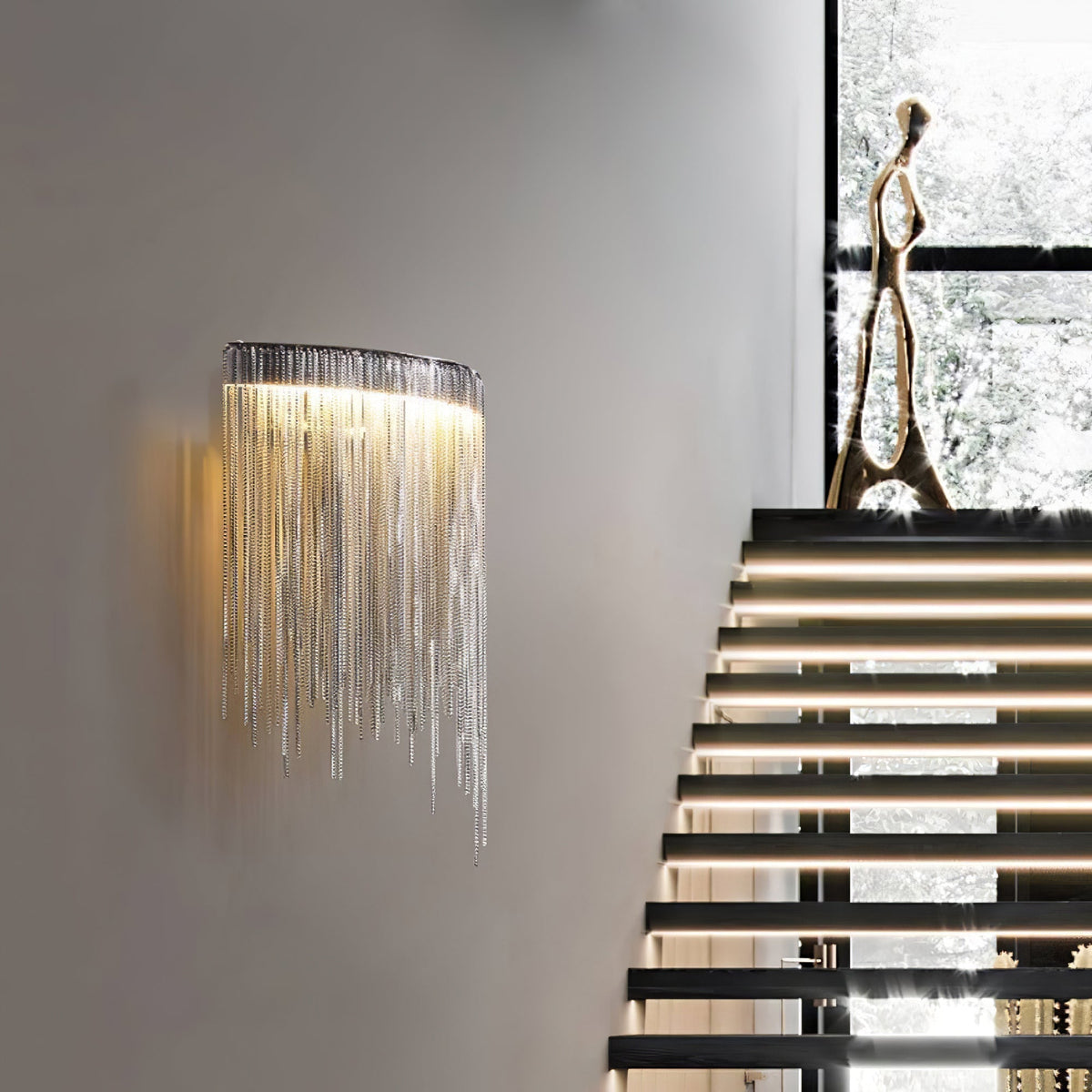 Gove Steel elegante Wandleuchte