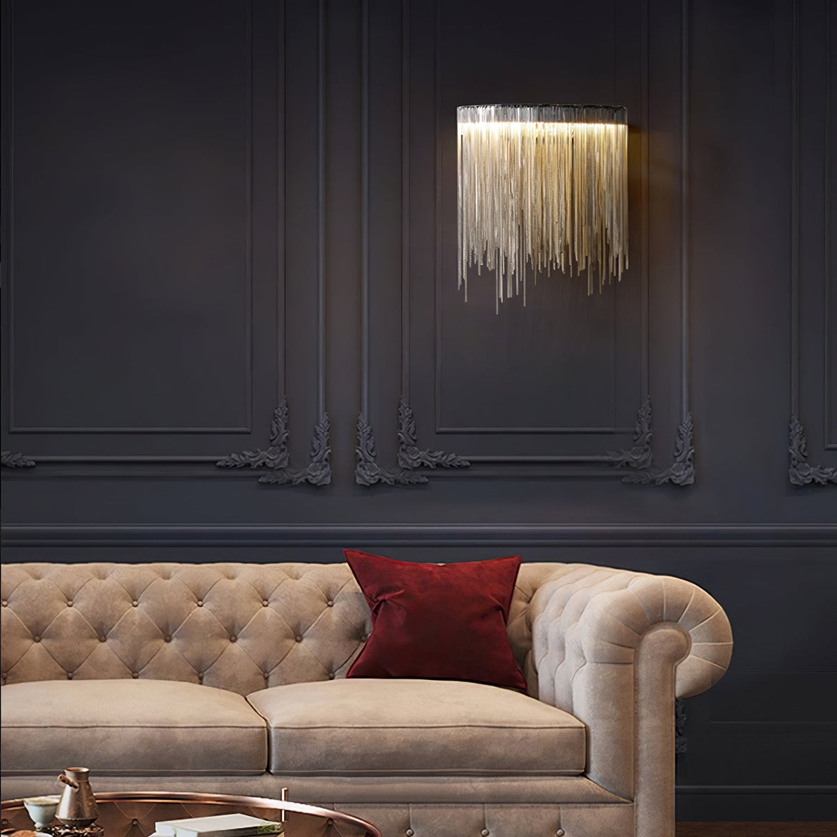 Gove Steel elegante Wandleuchte