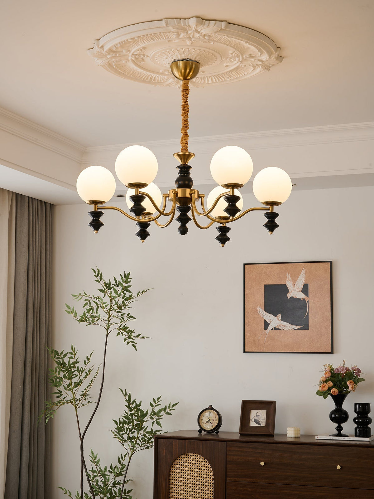 Ordore Kronleuchter Vintage Holz Traditionelle Eleganz
