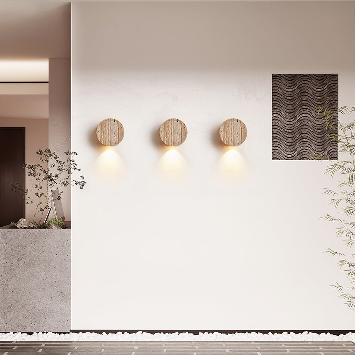 Jenthor Travertine Wandleuchte