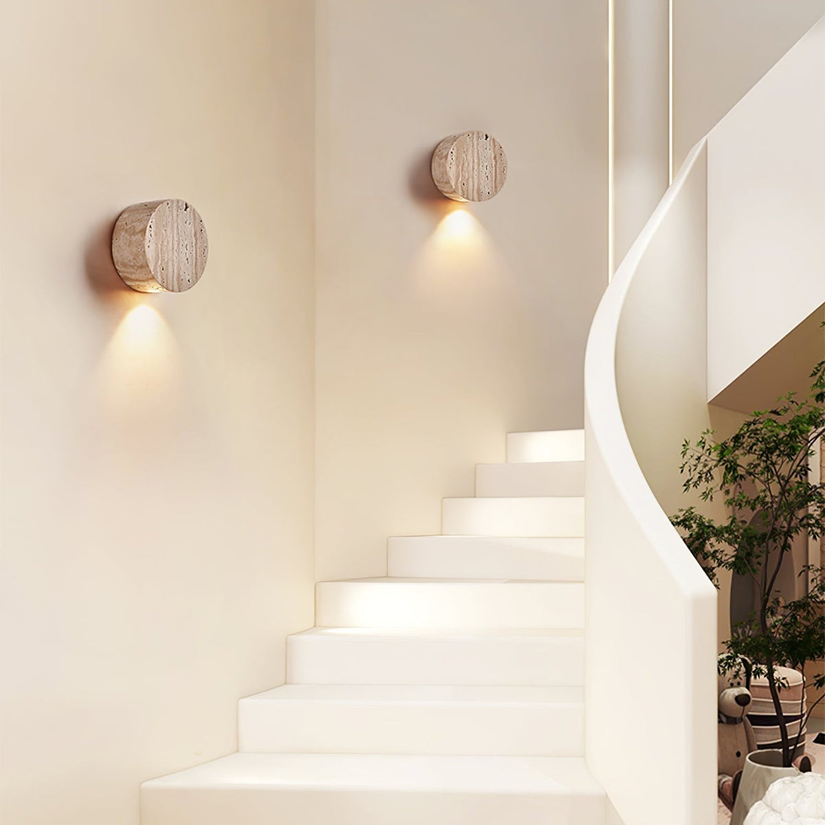 Jenthor Travertine Wandleuchte