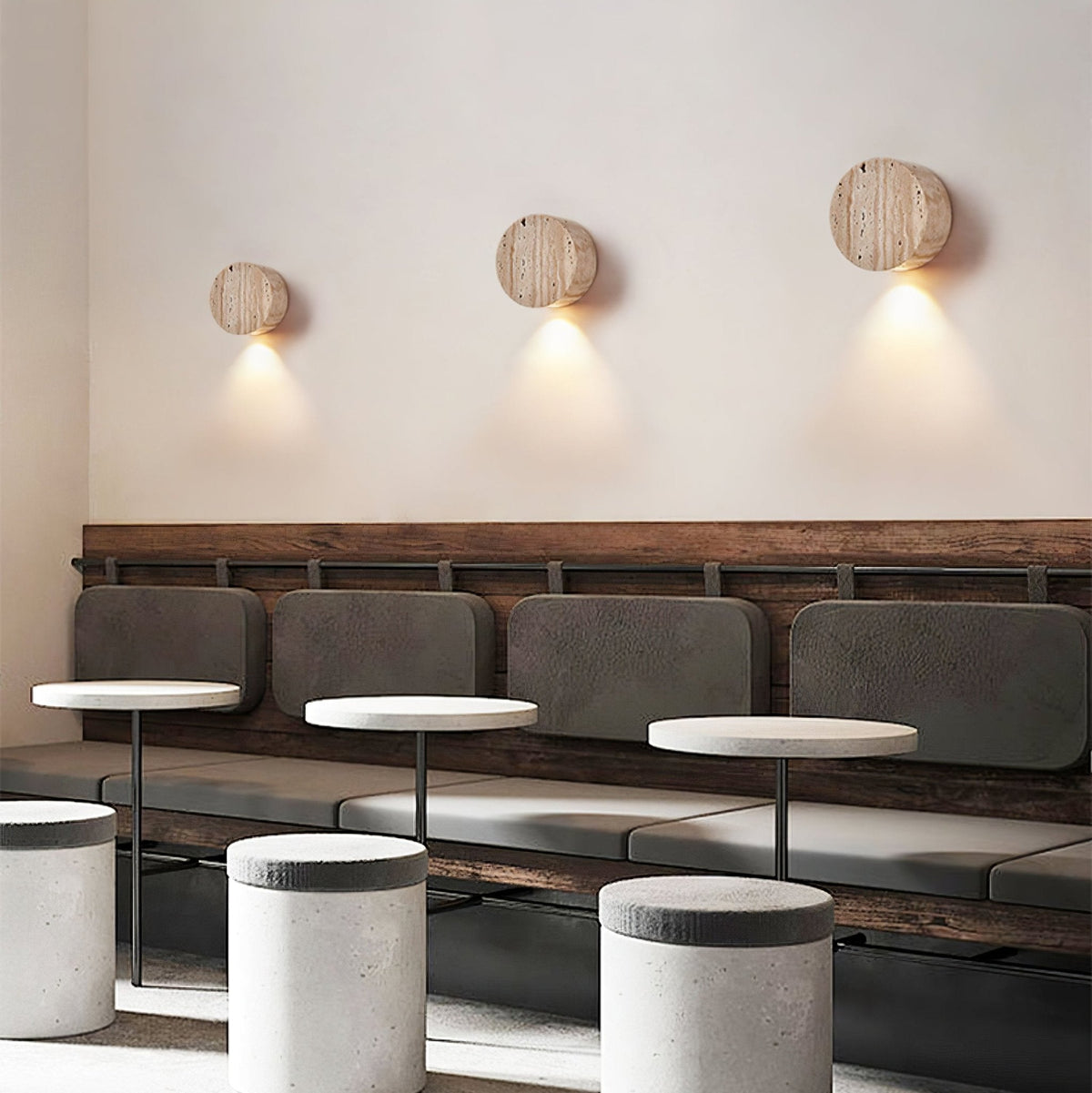 Jenthor Travertine Wandleuchte