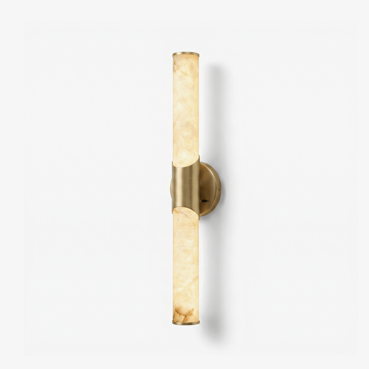 Alarisse Alabaster-Röhren-Wandleuchte