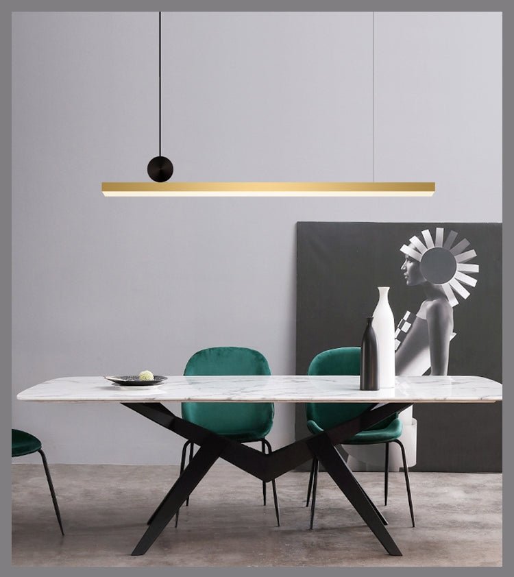 Firdes Kunstvolle Messing-Pendelleuchte