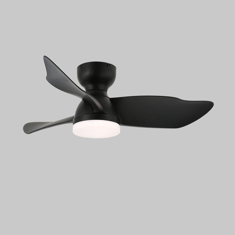 Mirella Deckenventilator mit Beleuchtung aus silberfarbenem Holz