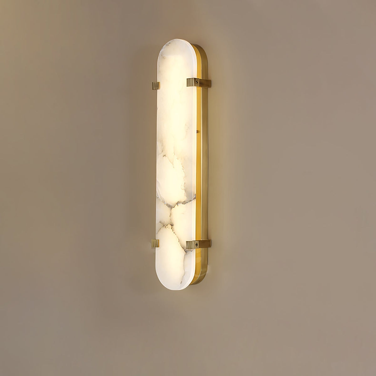 Nivanise zeitgenössische Alabaster-Wandleuchte