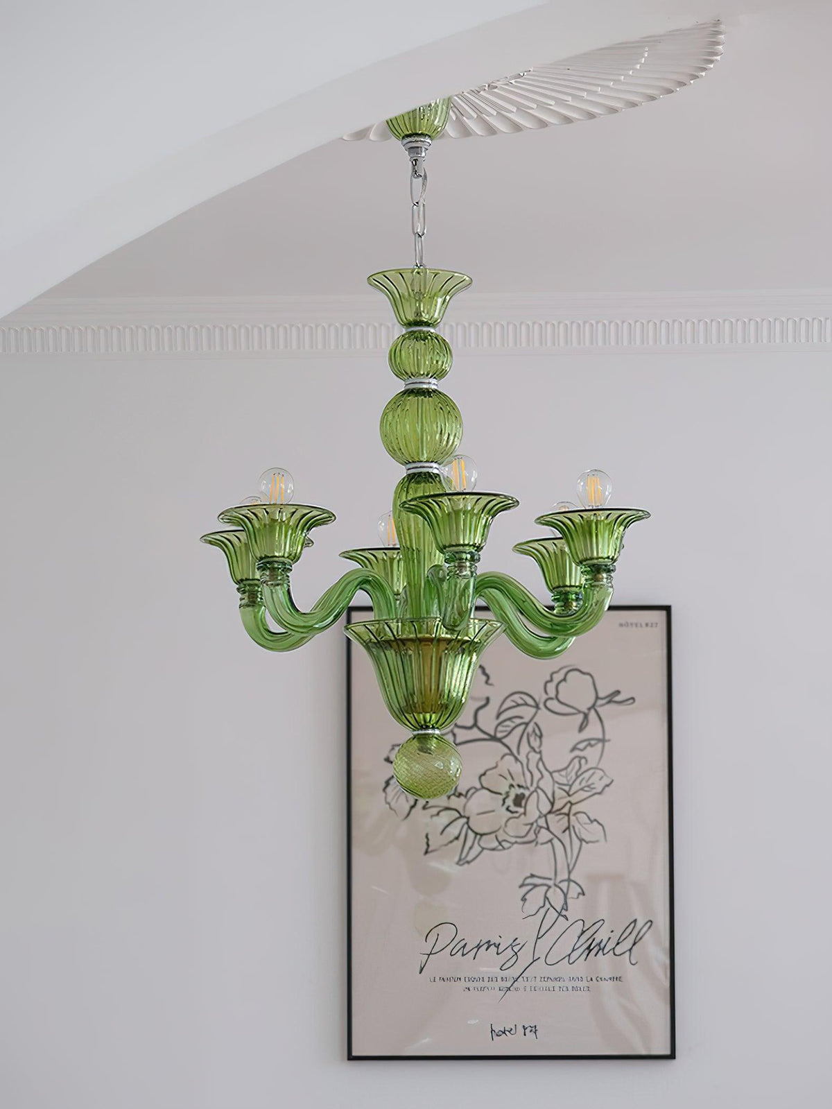 Vase Kronleuchter Murano-Glas Exotisch