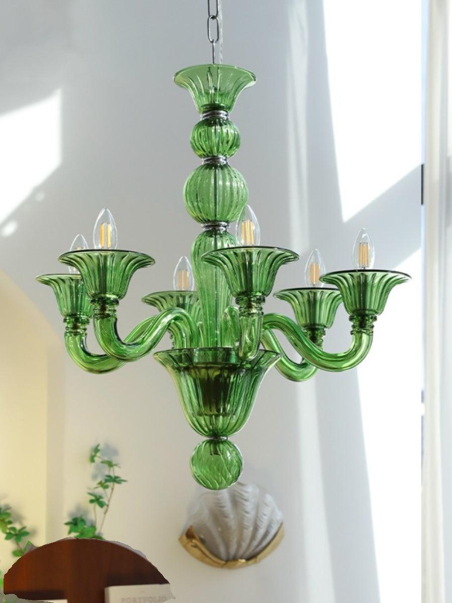 Vase Kronleuchter Murano-Glas Exotisch