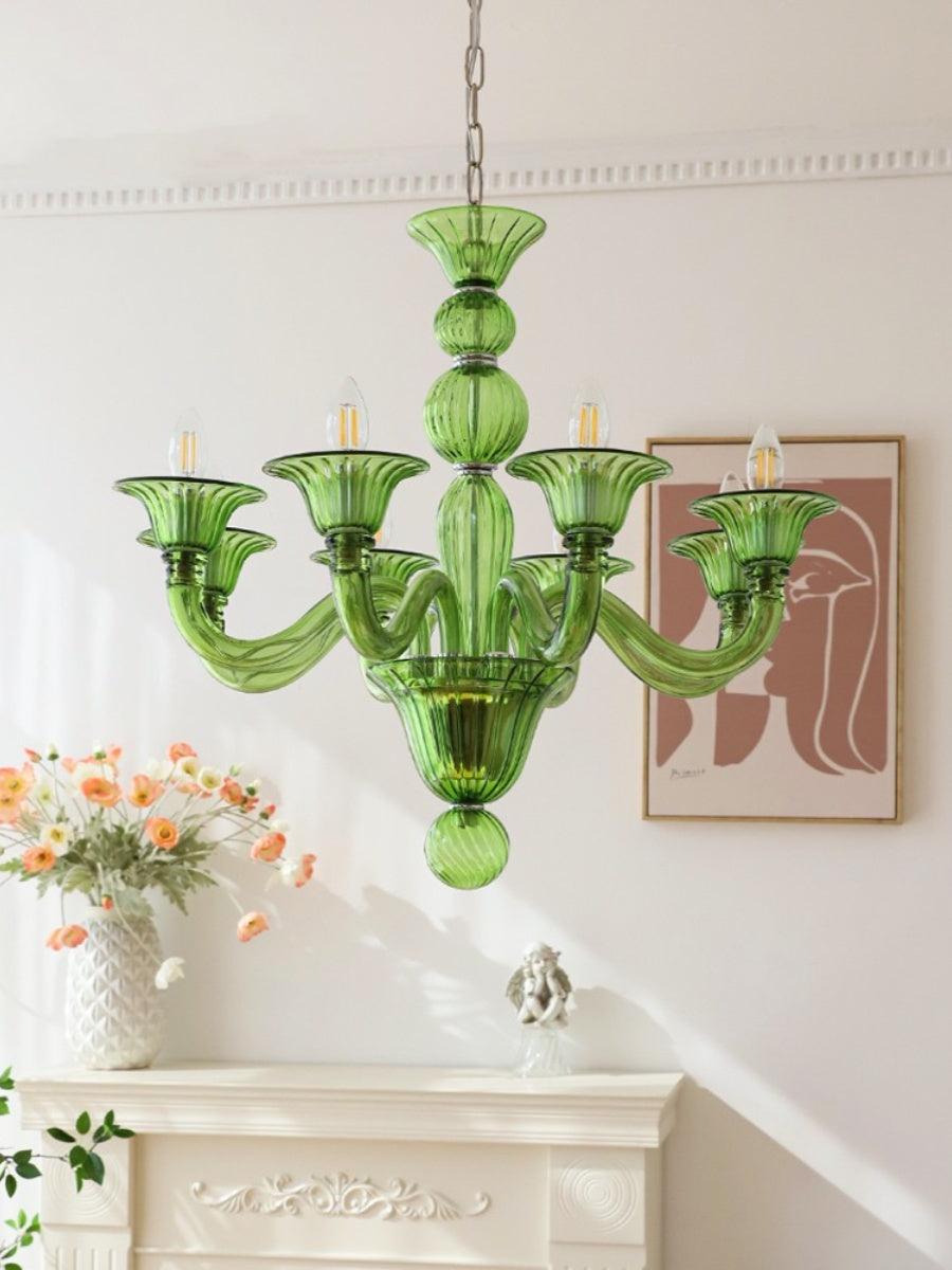 Vase Kronleuchter Murano-Glas Exotisch