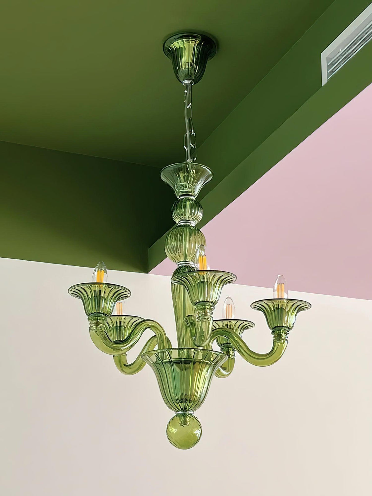 Vase Kronleuchter Murano-Glas Exotisch