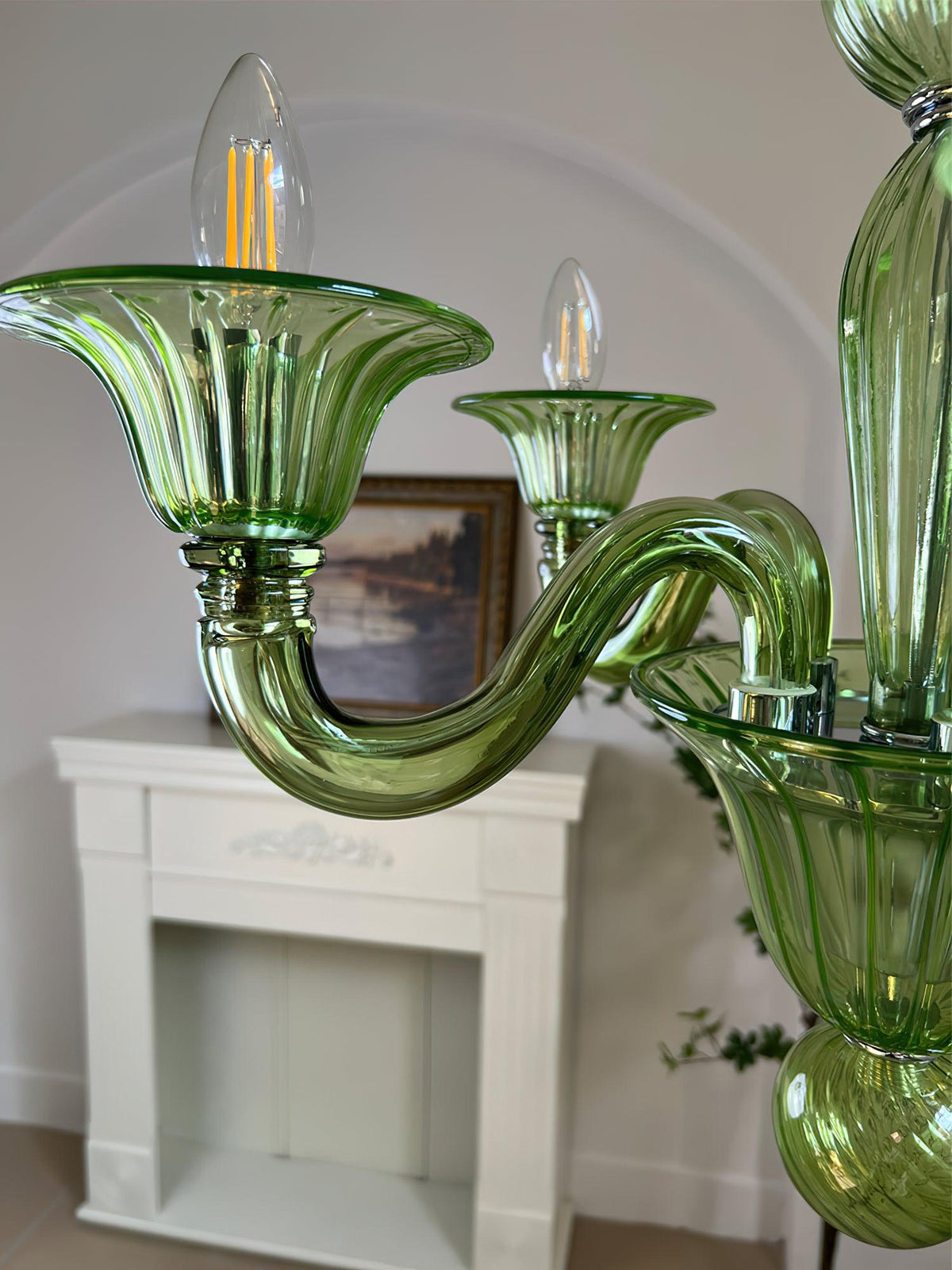 Vase Kronleuchter Murano-Glas Exotisch