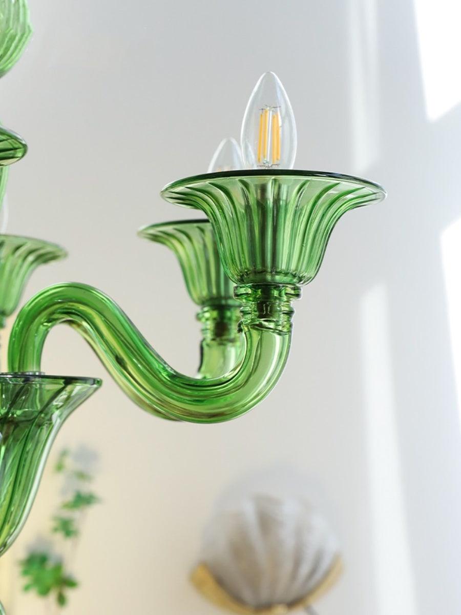 Vase Kronleuchter Murano-Glas Exotisch