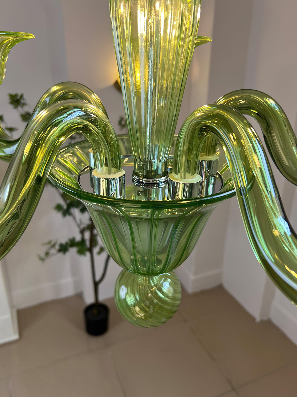 Vase Kronleuchter Murano-Glas Exotisch
